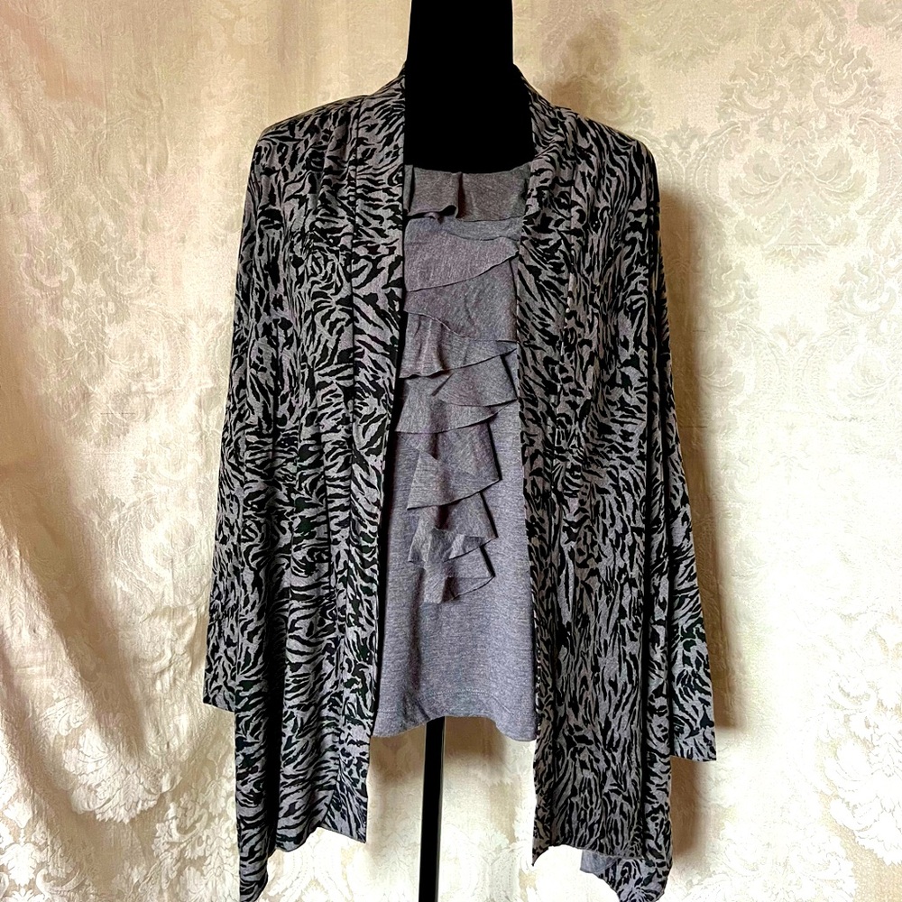 Mr Max Ladies 3 piece Matching Cardigan & Tank Top Set
